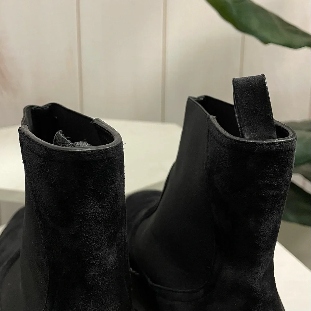 Jimmy Choo Clayton Crystal Embellished Suede Boots - Picture 6 of 10